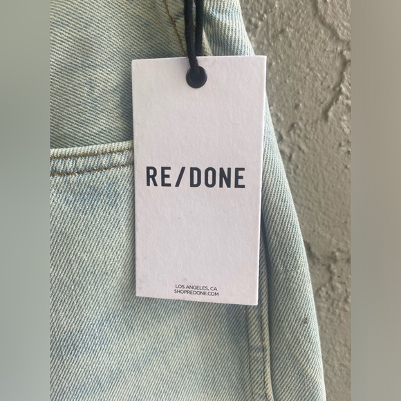 RE/DONE | NWT 90s High Rise Loose Jeans Ranch Water Light Wash $315 SZ 31 Cotton - Picture 8 of 16